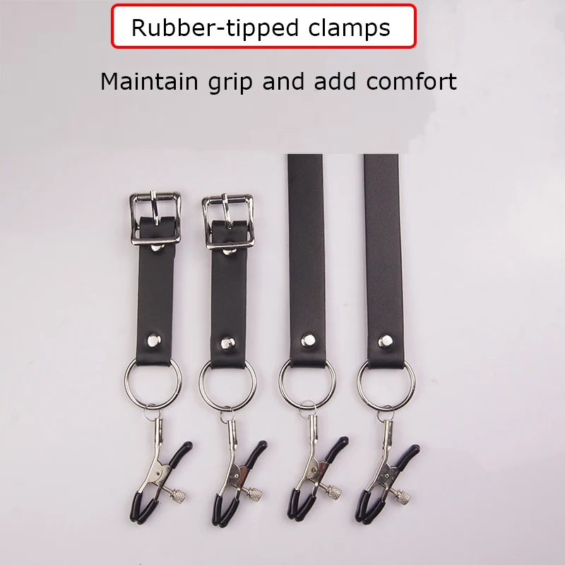 Кожаные зажимы для киски БДСМ бондаж вокруг бедра распределитель губ широкий