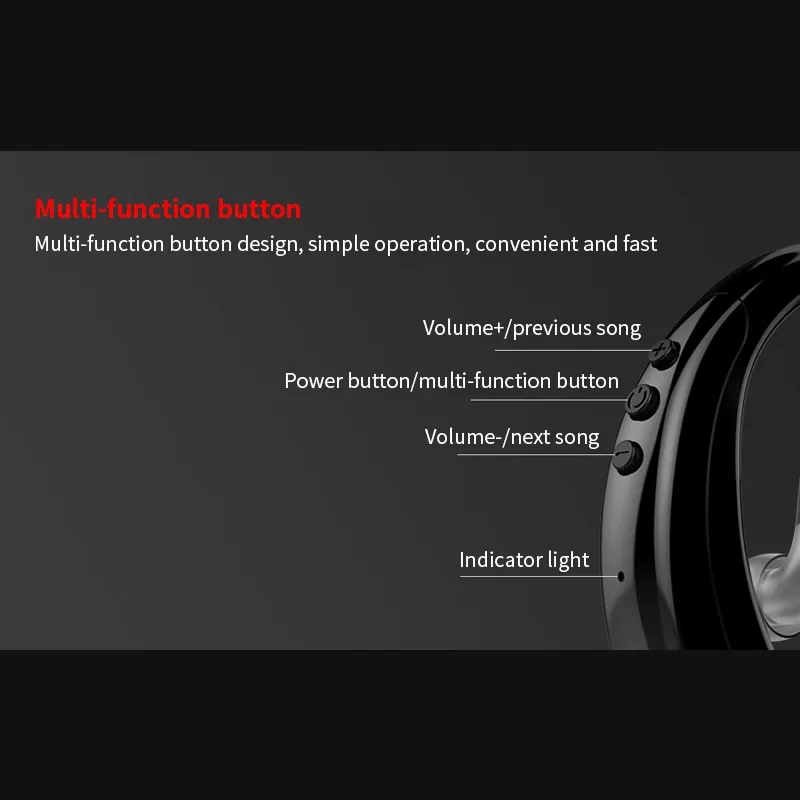 

M20 Bluetooth Earphone Wireless Handfree Single Earhook Headset Talking Time with Microphone for Car Driver