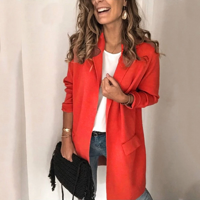 2020 Новый размера плюс женские деловые костюмы Сезон весна-осень Все-матч Женская