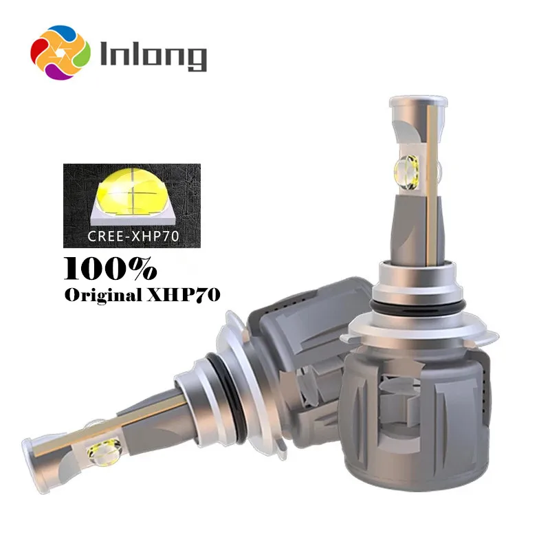 Вдлительную Xhp70 мини H4 светодиодный H7 15600LM D4S H1 H8 H11 9005 D3S 9006 HB4 D1S автомобильные головные фары лампы 6000 К Противотуманные фары 12V