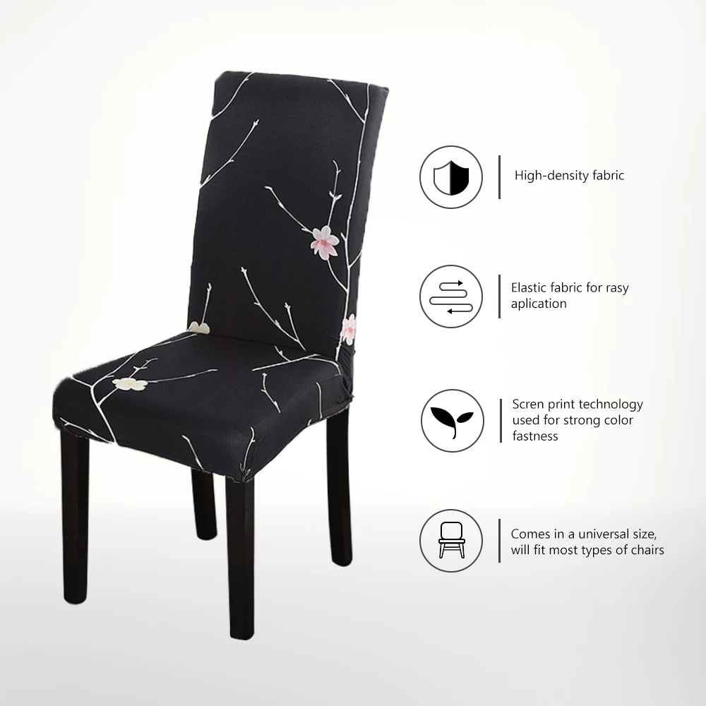 Обычная обеденный чехол для кресла спандекс эластичный стрейч сиденья свадьбы в