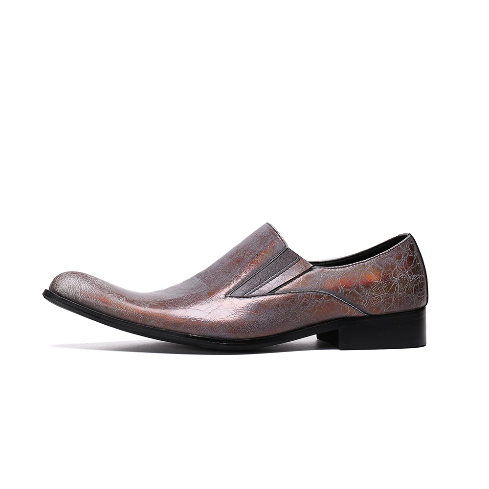 

Christia Bella Plus Size Pointed Toe Genuine Leather Men's Party Shoes Handmade Fashion Man Prom Banquet Shoes Man Formal Shoes