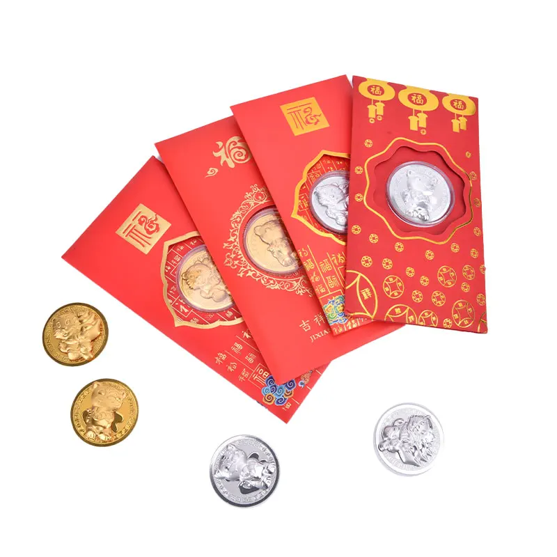 

2022 новый год Золотая монета двенадцать Зодиак тигр набор памятных монет подарок сувенир искусство и Коллекционирование