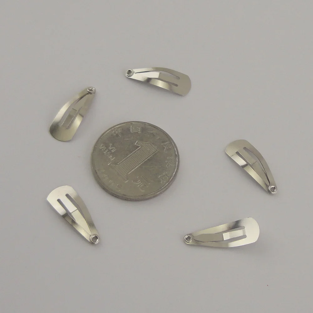 Серебристые Металлические Мини клипсы для волос 100 шт. 2 0 см маленькие шпильки