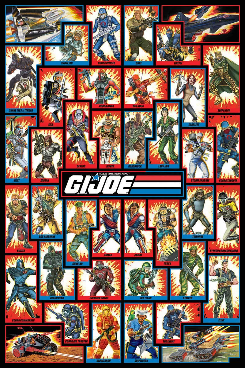 Gi Joe литой шелк постер декоративная стена картина 24X36Inch|Рисование и каллиграфия| |