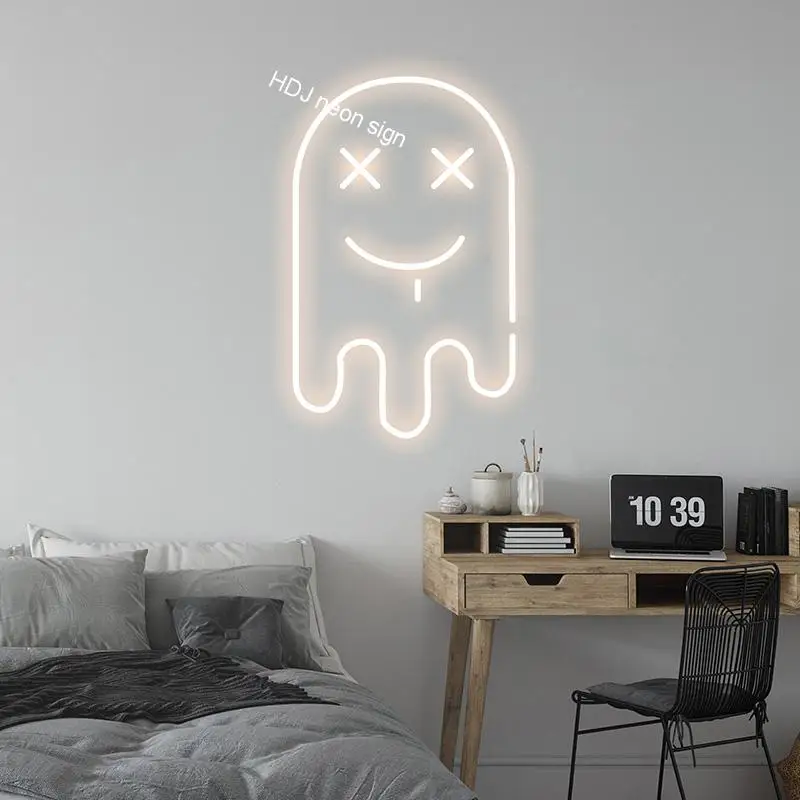

Ghost Custom Neon Sign LED Light Suitable For Children's Room Home Store Halloween Party Decor Personalized Gift
