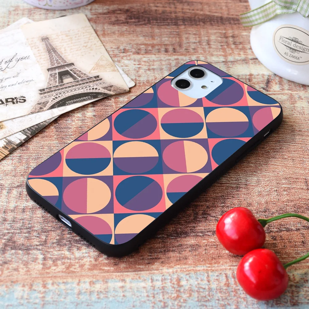 

For iPhone Sunset Retro Soft TPU Border Apple iPhone Case
