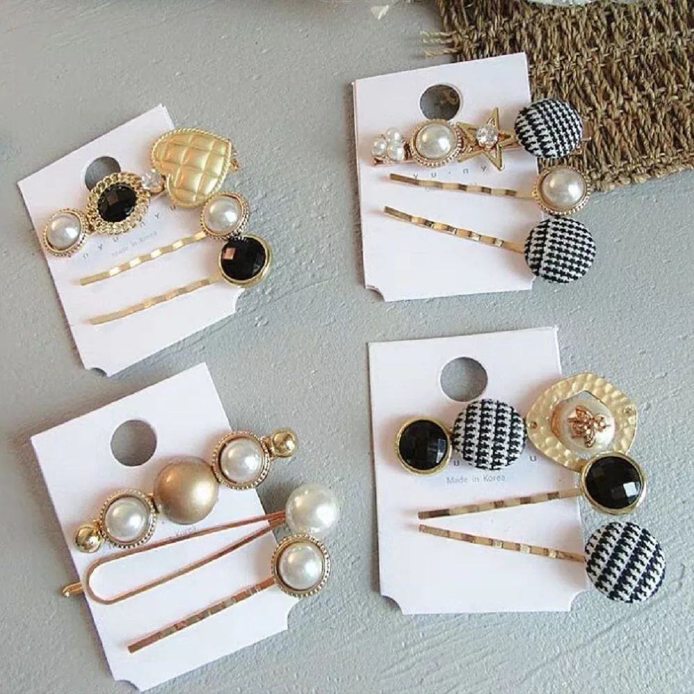 3 шт./компл. модные подражание жемчужина заколки для волос женщин аксессуары