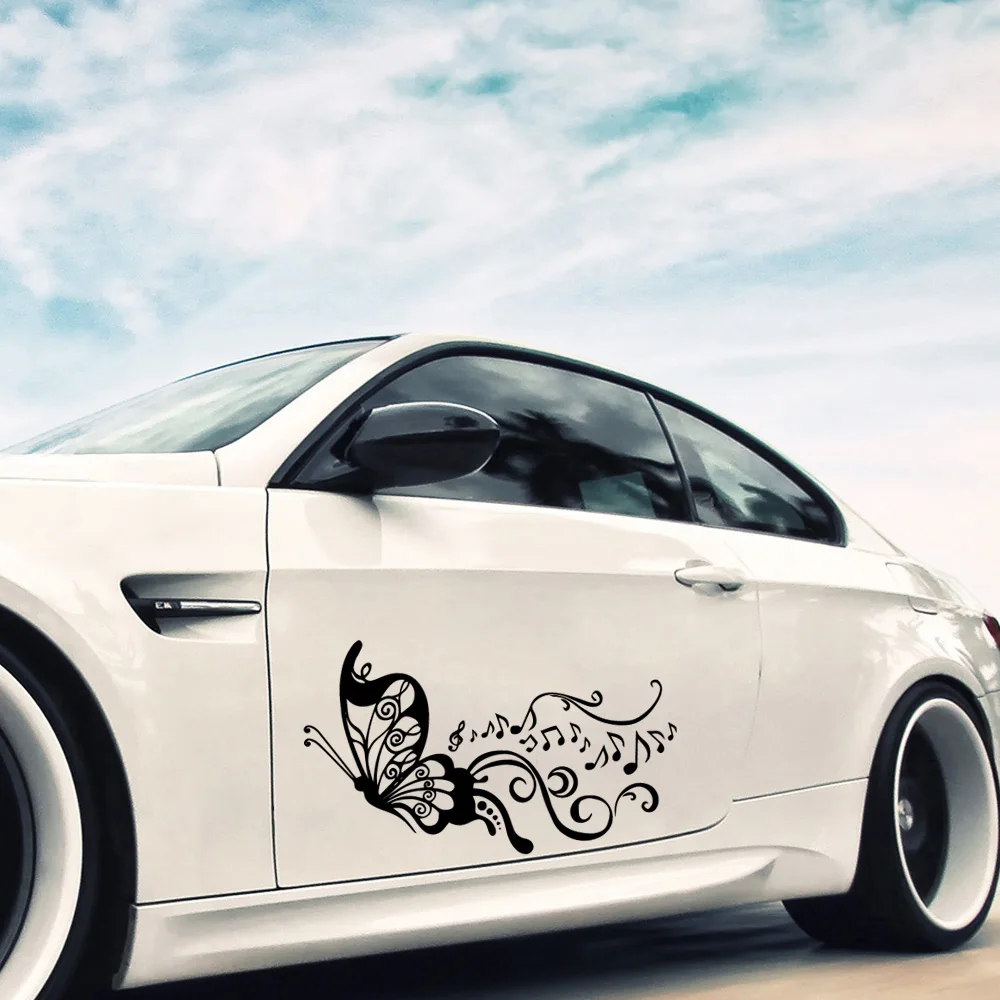 Новый дизайн наклейка в виде бабочки стиле СССР забавная на машину наклейки