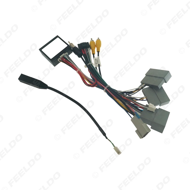 Автомобильный аудио 16-контактный DVD-плеер FEELDO адаптер питания с коробкой Canbus для