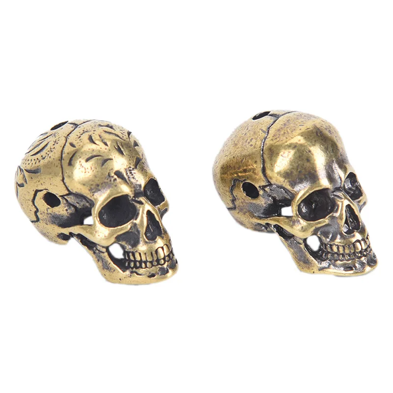 

Латунь череп нож бусины зонтик веревка бисера Открытый Винтаж Череп Бусины