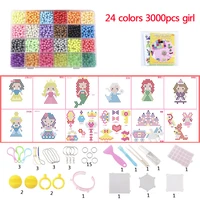 30 color 24 colour diy water spray magic beads manual 3d beads 5mm hama beads refill wholesale beads girl toys