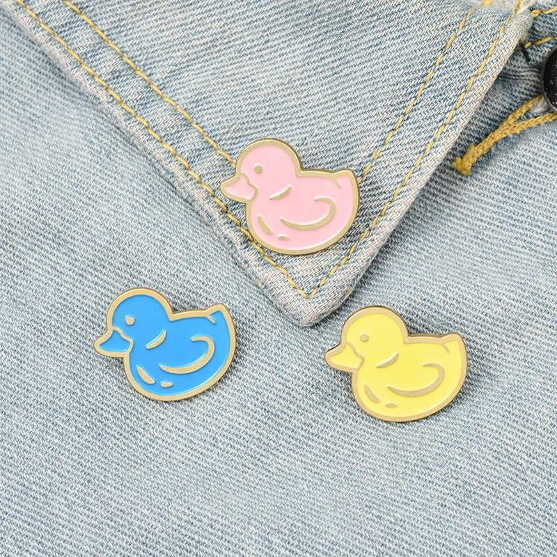 Bath Duck Enamel Pin Multi color Little Ducks Badge Childlike Lovely Animal Jewelry Brooches Lapel Gift For Kids Friends | Украшения и