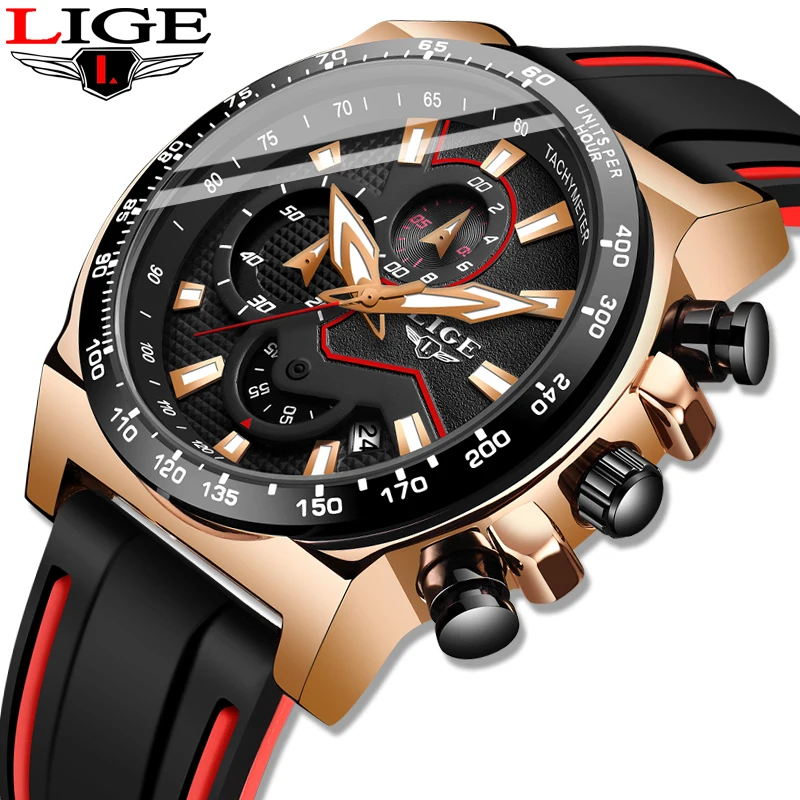 Новинка 2019 мужские часы с силиконовым ремешком Топ бренд Роскошные военные