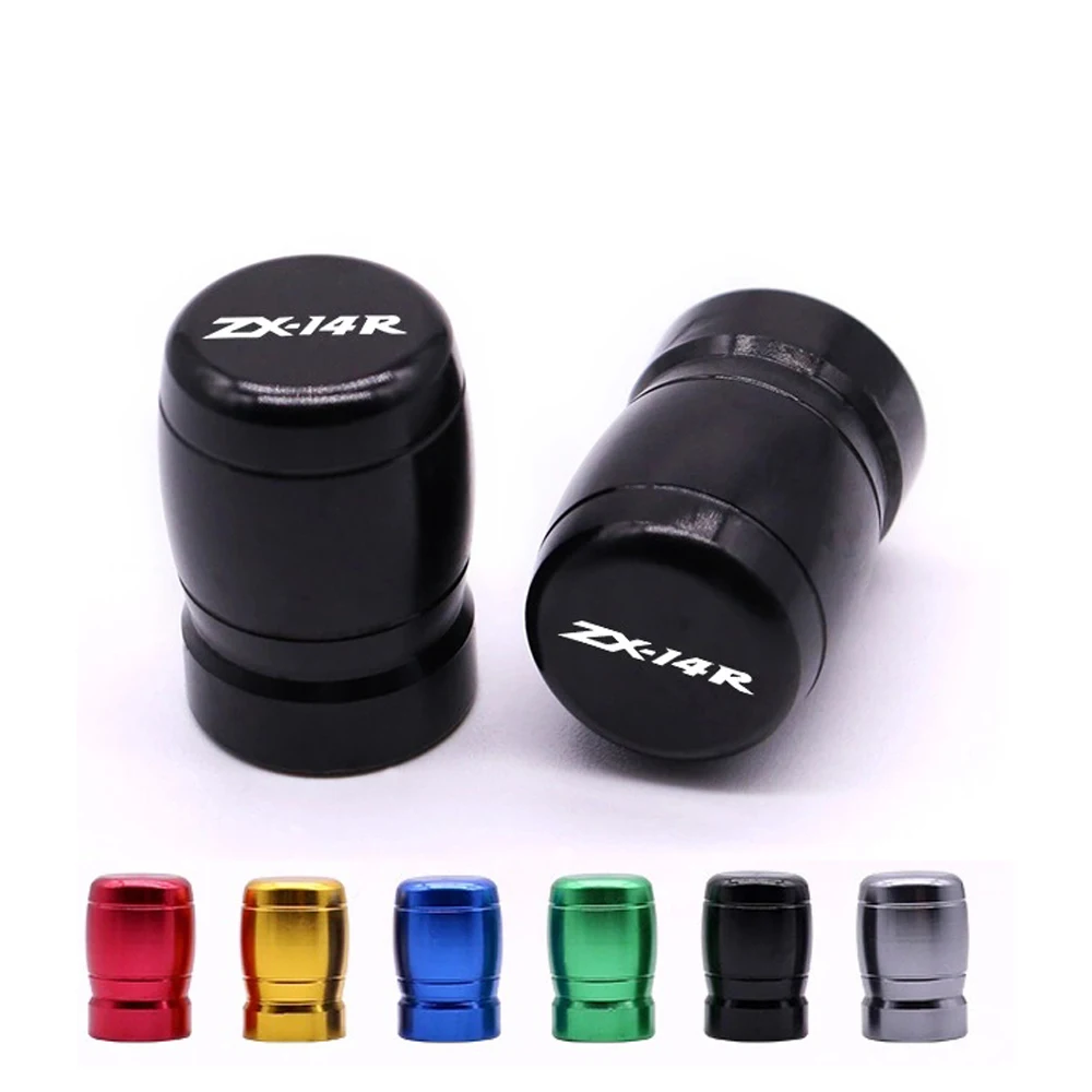 

For Kawasaki ninja ZX14R ZX 14R ZX14 R 2018 2019 2020 2021 Motorcycle CNC Wheel Tire Valve caps ZX-14R CNC Airtight Covers Cover