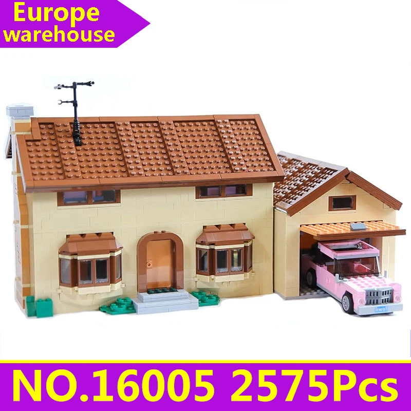 Lepinblocks 16005 16004, строительные блоки, 71016, 71016, KWIK-E-MART, Симпсоны, дом, кино, архитектура, игрушки для детей, королевские кирпичи