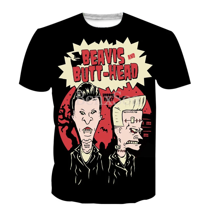 

Men Funny T Shirt Women Cool Tshirt Beavis & Butthead Work Sucks Fashiont Shirt