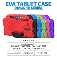 case for samsung tablet 8 0 sm t330 t331 eva full body cover handle stand tablet case for tab e t377 and 8 0 t380 385 t387 kid
