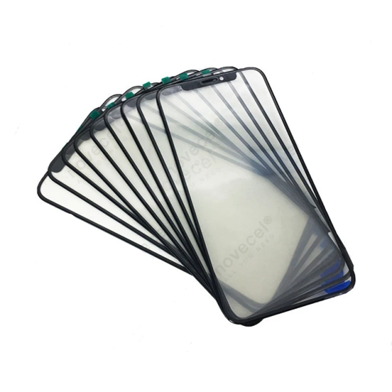 10 шт./лот оригинальное качество передний экран стекло для iPhone X/XS XR XSMAX ЖК дисплей