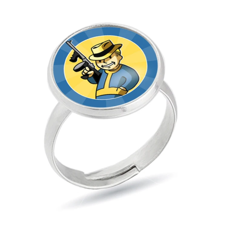 New Fallout Nuka Cola Rings Glass Men's and Women's Pendant Fashion Jewelry Anillos Fans Gifts Christmas | Украшения и