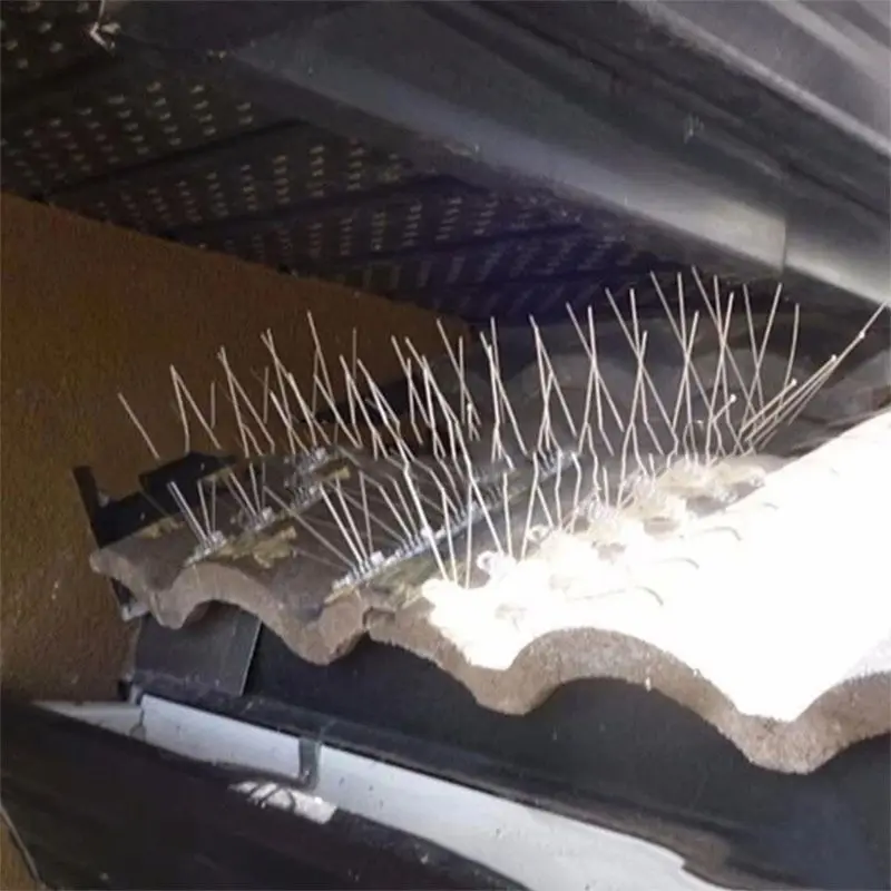 

2 Sets Stainless Steel Bird Repellent Spikes Anti Pigeon Nail Deterrent Fence