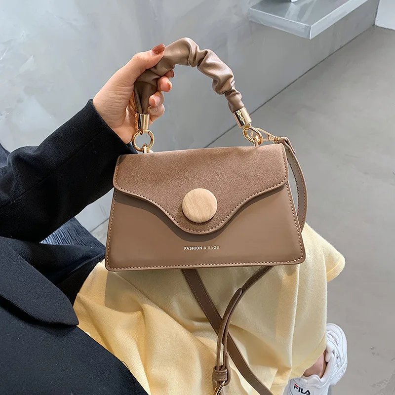 

Mini Square Bag 2021 Fashion New High Quality PU Leather Lady Handbag Frosted Chain Shoulder Messenger Bag Fashion Tote Bag