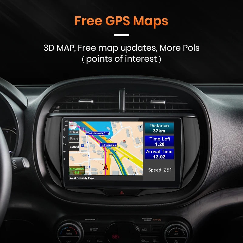 Автомагнитола AWESAFE PX9 для Kia Soul SK3 2019 2020 мультимедийный видеоплеер с GPS No 2 din Android 10 0