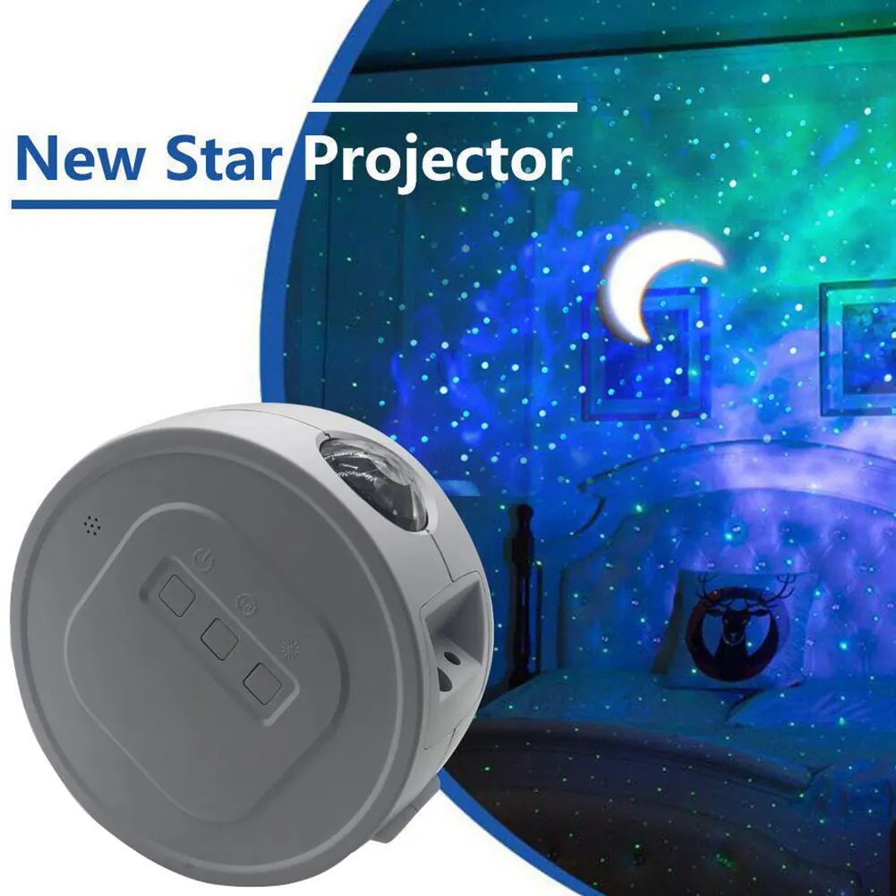 

Galaxy Ocean Waving Light Stary Sky Projector LED Nebula Cloud Night Light 360 Degree Rotation Night Light Lamp for Kids