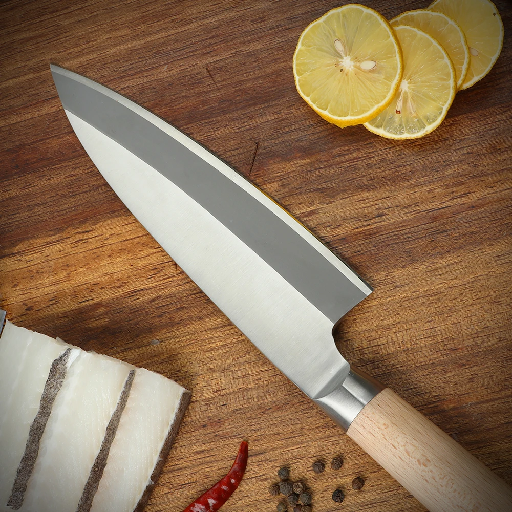 WAK профессиональный 180 мм японский высокий флуоресцентный нож для ловли рыбы