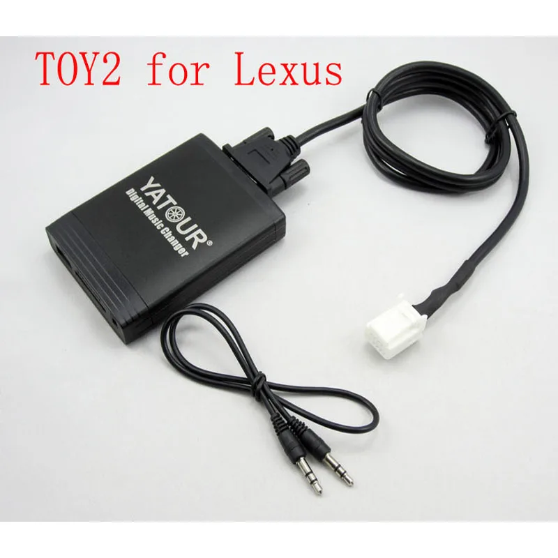 Yatour-cambiador de música Digital para coche, adaptador estéreo USB SD MP3, Bluetooth, para Lexus ES300, IS200, LS430, LX470, SC430, RX300, RX400h, 04-11