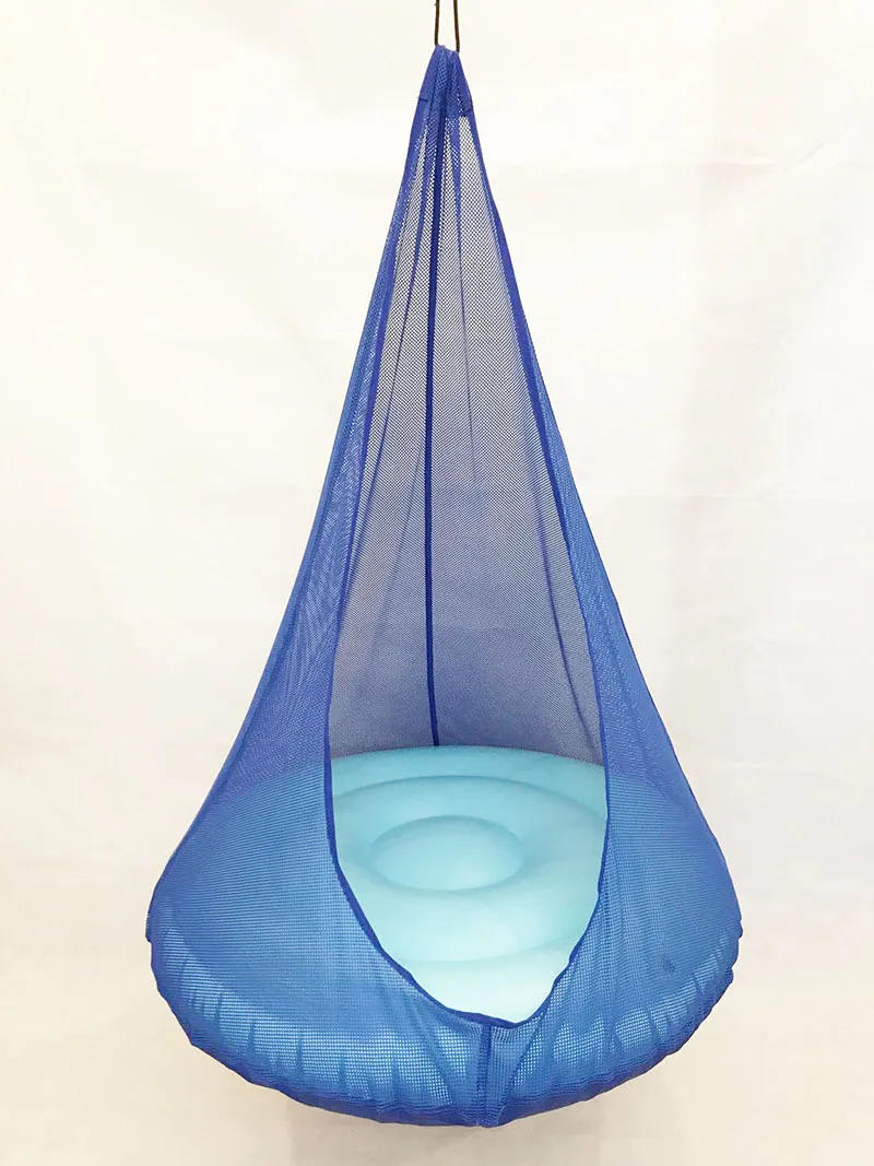 Надувное Сетчатое дышащее кресло гамак качели детское подвесное Сенсорное