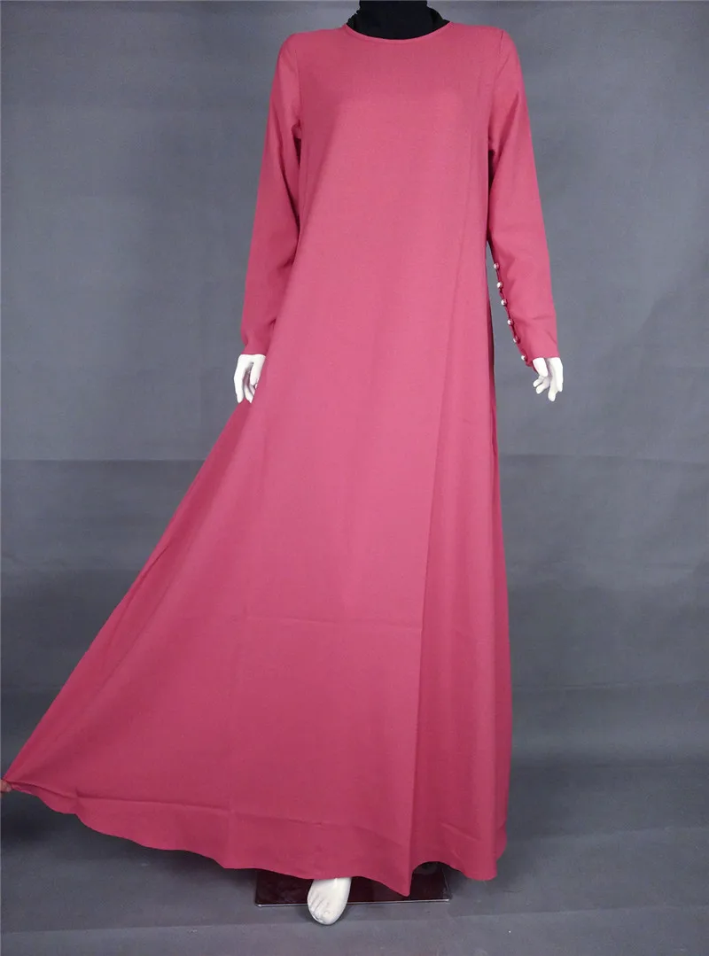 2017 Новый мусульманский абайя красного цвета модная мусульманская одежда для