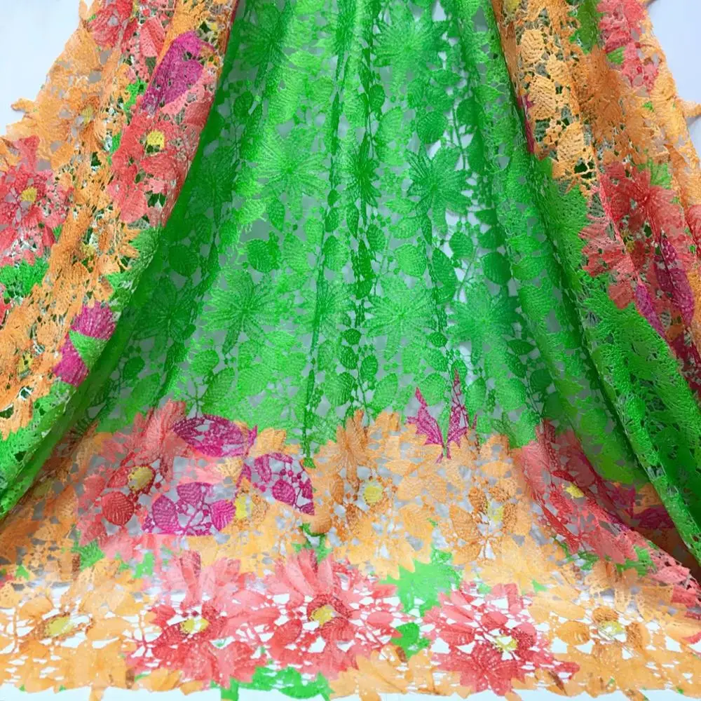 Последняя африканская молочная шелковая кружевная ткань 2019 высококачественное