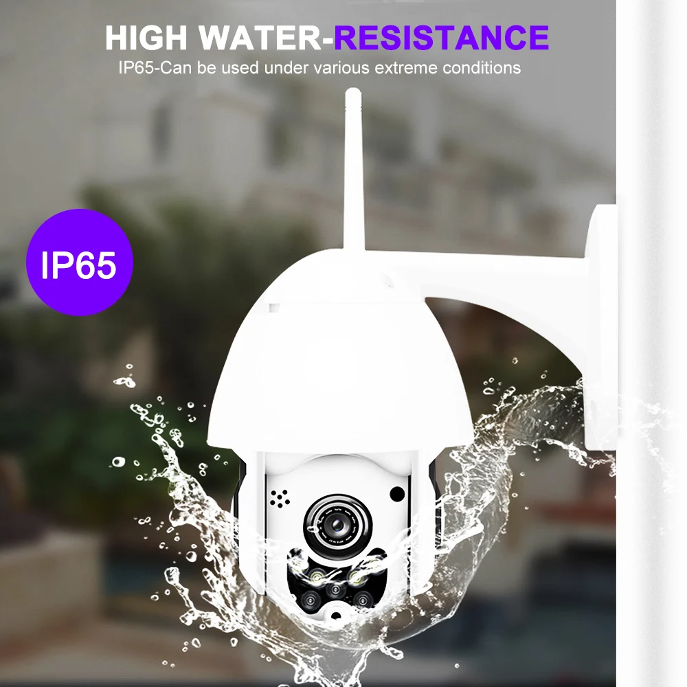 Наружная Водонепроницаемая 1080P Беспроводная скоростная Wifi камера наблюдения NetCam