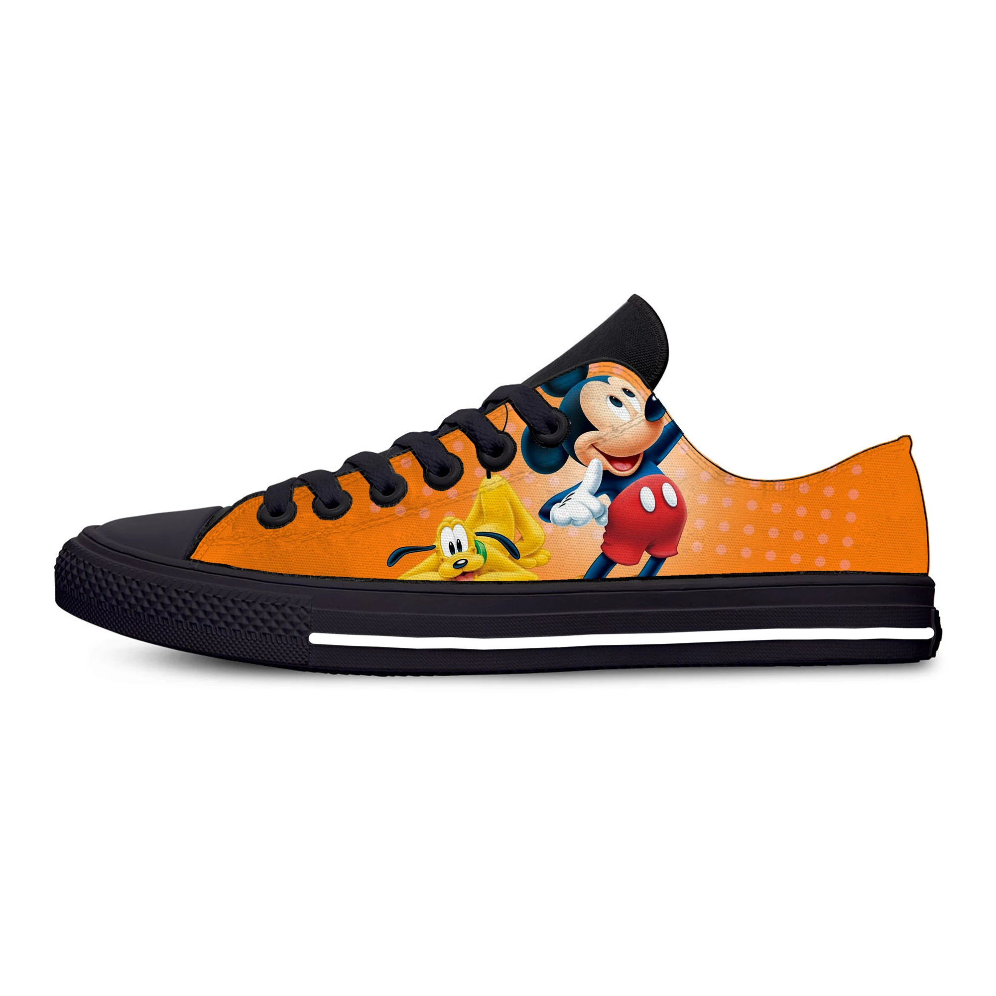 2019 New Mickey Shoes Women Print Top Lightweight Low Classic Breathable Fashion Canvas Man Mouse Sneakers | Обувь