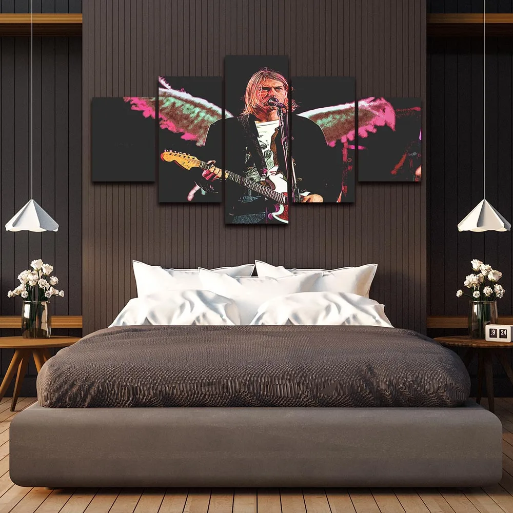 Современная Настенная Картина на холсте Курта Кобейна картина Постер и печать