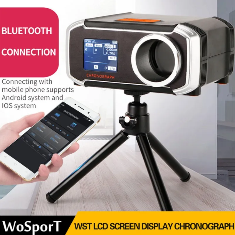 Работающий Bluetooth Охотничьи Аксессуары lcd охотничий тестер скорости использует вспомогательное оборудование таймер для съемки на батарейках легко