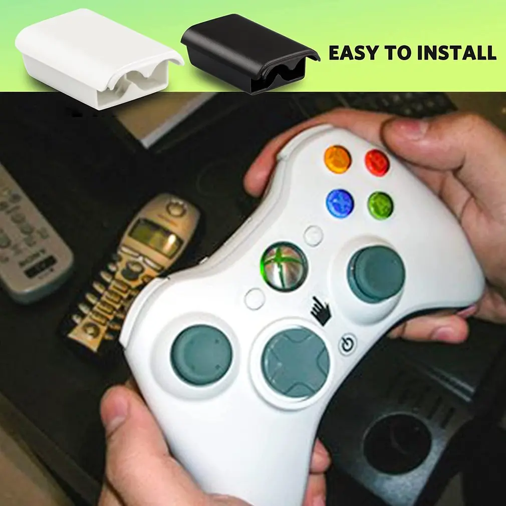 Universal Battery Pack Cover Shell Shield Case Kit for Xbox 360 Wireless Controller High Quality Black | Электроника