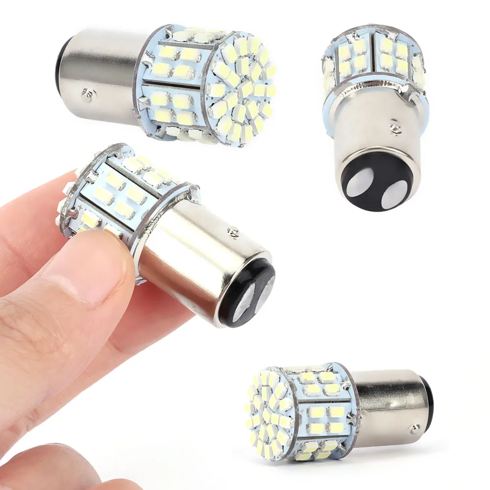 12V светодиодсветильник лампы белого цвета 1157 BAY15D 50SMD 1206 6000K Автомобильный задний