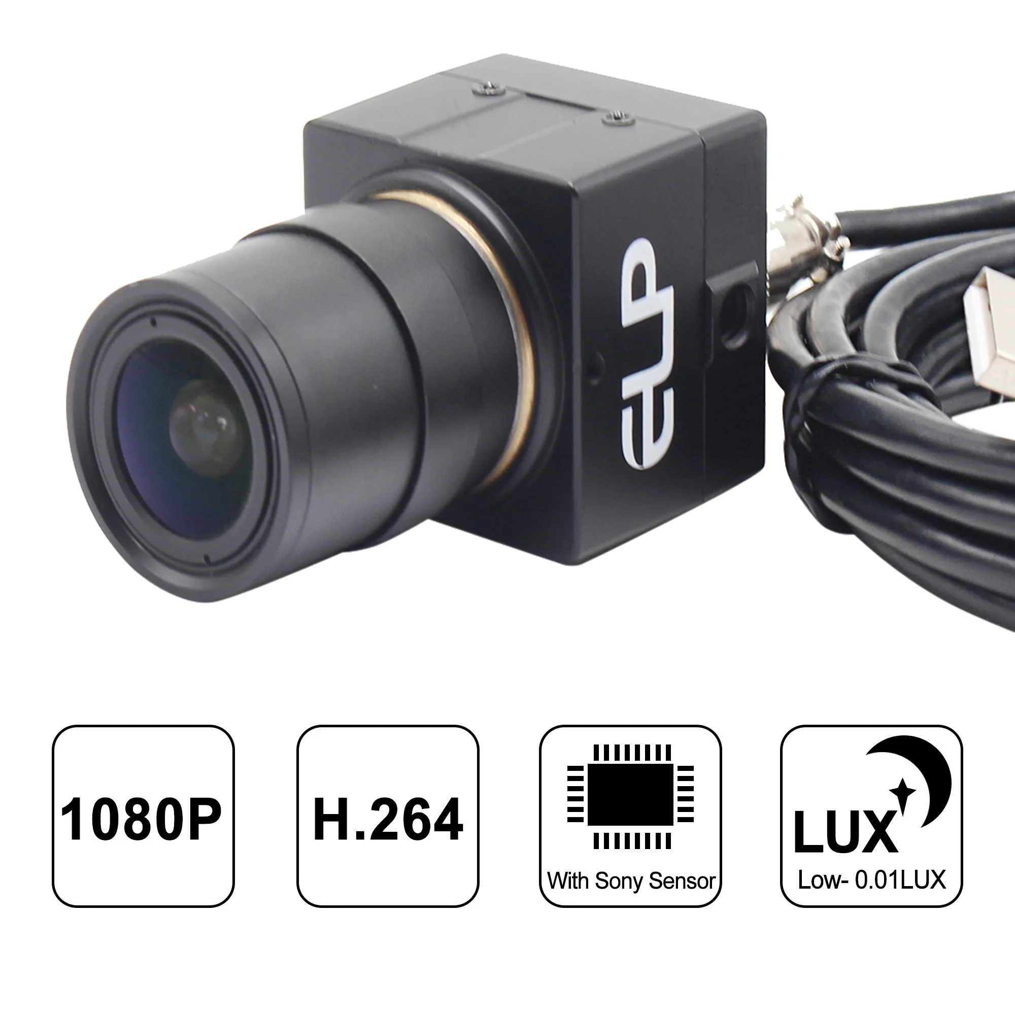 ELP 2 8 12 мм с переменным фокусным расстоянием веб камера 2MP 1080P низким освещением