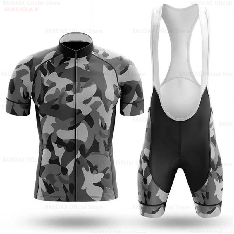 Камуфляжная велосипедная форма 2021 Pro Team с коротким рукавом Maillot Ciclismo мужская