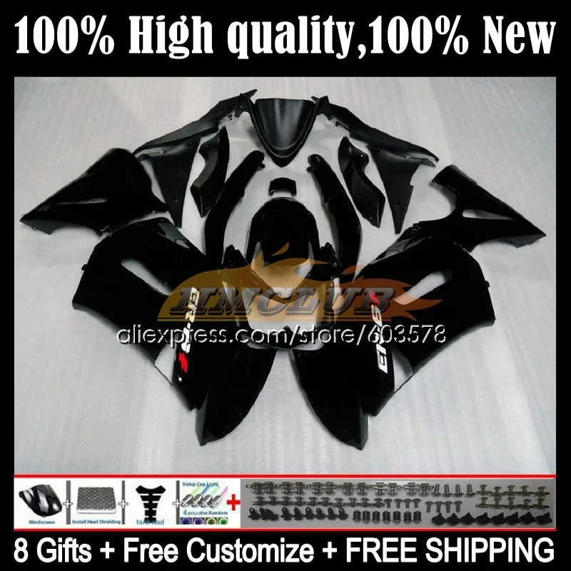 

Body For KAWASAKI NINJA 650R ER6 F 650 R Ninja650R ER-6F 06-08 81CL.16 ER6F 06 07 08 ER 6F 2006 2007 2008 Fairings Matte black