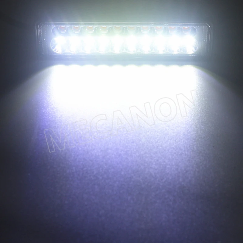 40 Вт Светодиодный рабочий свет бар белый янтарь для внедорожника 4x4 ATV