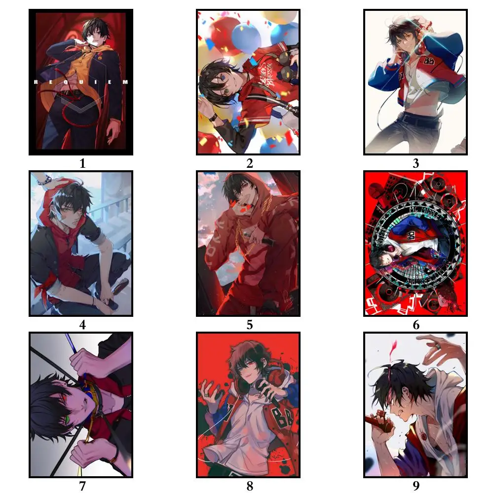 50 Дизайнов гипноза Mic -Division Rap Battle-белая бумага плакат Yamada ichiro художественная