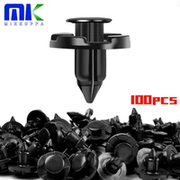 100pcs push type retainer clips 8mm fender liner clips for nissan infiniti trim rivet body fasteners replace oem 01553 09321