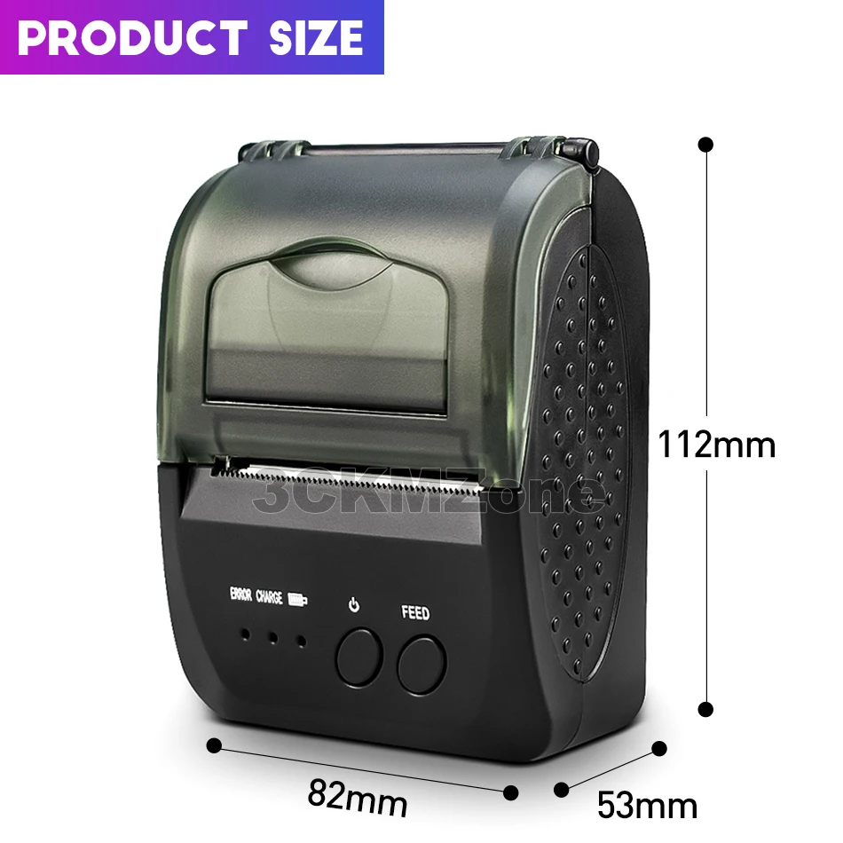 Карманный Термопринтер для мобильного телефона 58 мм Bluetooth портативный карманный