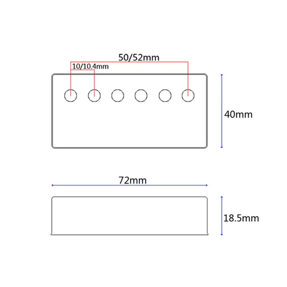 

GB352 2Pcs/Set Portable Durable Rosewood Wooden Pickup Cover Guitar Accessories