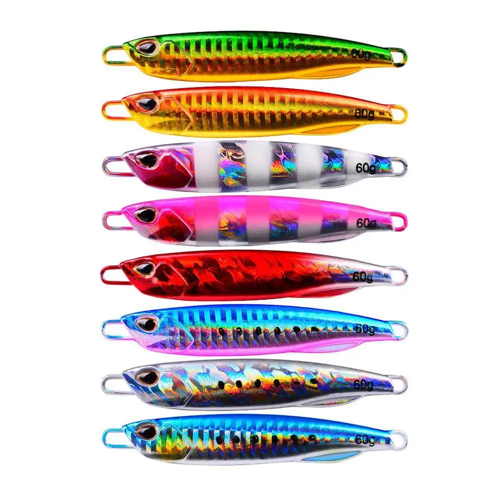 

Luminous Road Sub-bait Set Of 8 Different Colors Long-range Lead Fish Luminous High-quality Artificial Artificial Lure