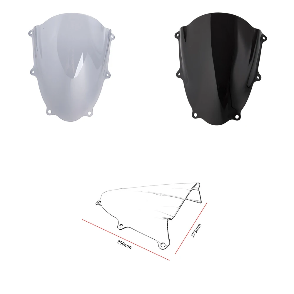 

Windshield Windscreen Protector Touring Racing Flyscreen Double Bubble Wind Deflector For Suzuki GSXR125 GSXR 150 2017 -2019