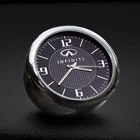 1X автомобильные часы с логотипом аксессуары для украшения салона приборной панели для Infiniti QX30 JX35 QX80 FX G M EX Q50 Q60 Q70 QX50 QX60 QX70 Q30